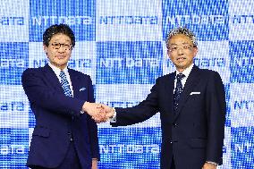 NTT DATA Group President's Change Press Conference